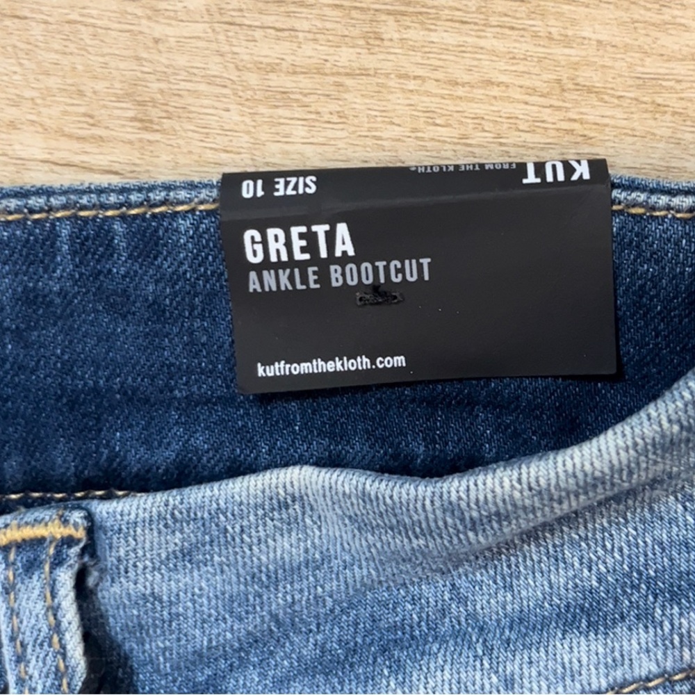 NWT Kut From The Kloth Women’s Greta Ankle Bootcut Jeans Size 10 - Picture 6 of 11